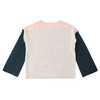 Fall Winter OEM Factory Custom Long Sleeve Contrast Color Cashmere Women Pullover Knit Sweater