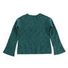 Fall Winter OEM Factory Custom Long Sleeve Green 100% Wool Women Pullover Knit Sweater
