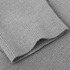 High Quality OEM Custom Winter Gray Long Sleeve Women Knit Sweater Cardigan