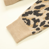 OEM Custom Factory Knitwear Women Ladies Knitted Leopard Print Jacquard Pullover Sweaters 