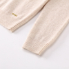Autumn Winter OEM Custom White Printed Long Sleeve Wool Women Top Knit Sweater Cardigan