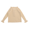 Fall Winter OEM Factory Custom Long Sleeve Button Ruffles Women Pullover Knit Sweater