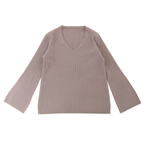 Fall Winter OEM Factory Custom Long Sleeve Wool Women Pullover Knit Sweater